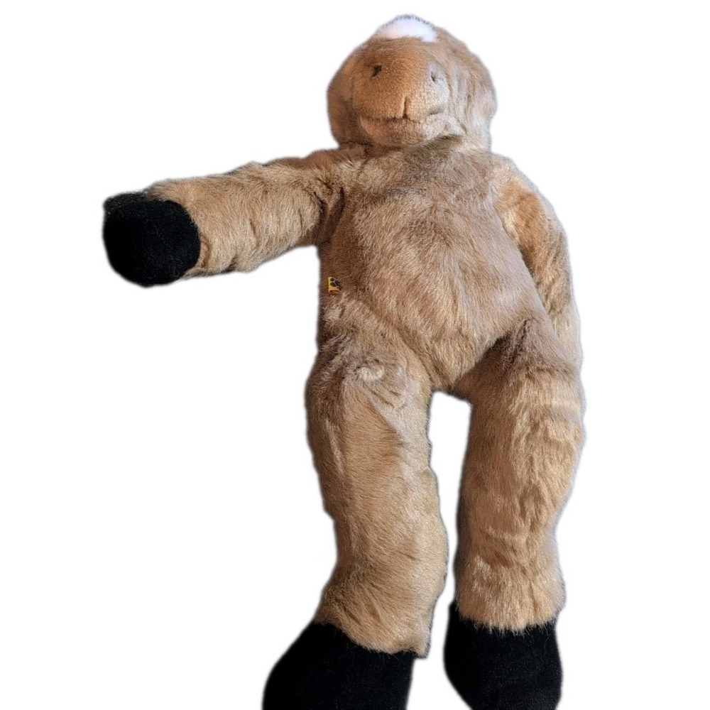 Vintage 1997 Build-A-Bear Workshop Brown Horse Plush White Blaze Black Mane 16"